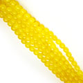 BEADS AGATE ROUND 8MM YELLOW BE2301