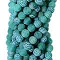 BEADS AGATE FROST ROUND 6MM BE6803-GREEN