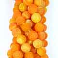 BEADS AGATE FROST ROUND 12MM BE6839-ORANGE