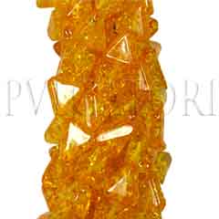 BEADS MM AMBER SHAPED 12X12MM YELLOW BE7546