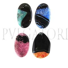 PENDANT AGATE FREE FORM MIXED COLOR PE8895