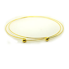 NECKLACES PLATING 430MM 5 PCS/PACK-GOLD